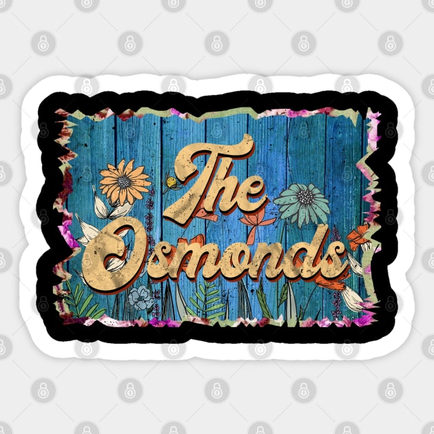 Vintage Osmonds Name Flowers Limited Edition Classic Styles Sticker by BilodeauBlue